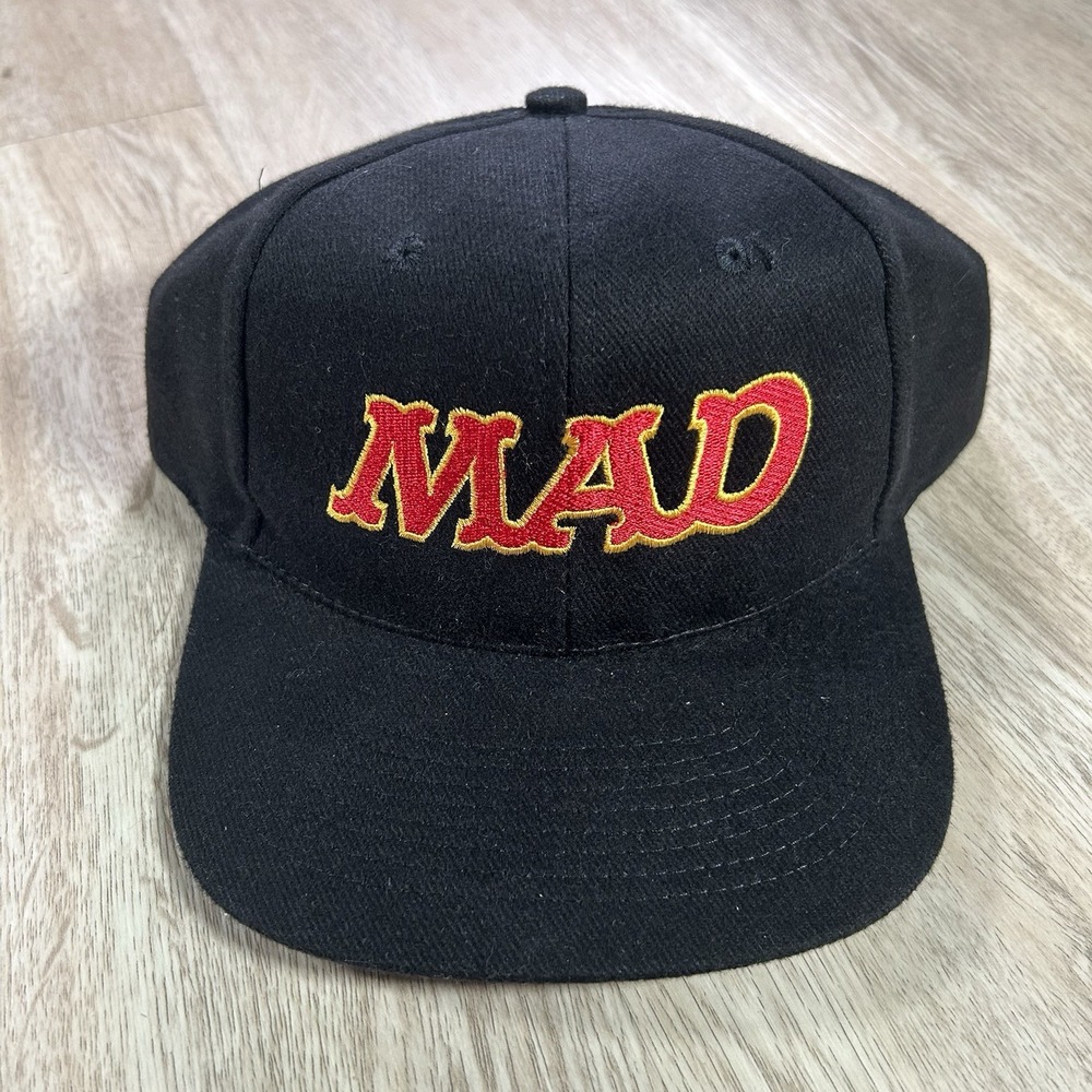 VTG 90s MAD TV Snapback Hat TV Show Promo KC Black Cap